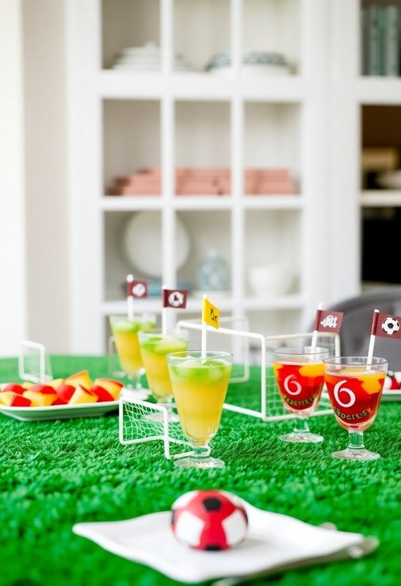themed snacks and drinks
