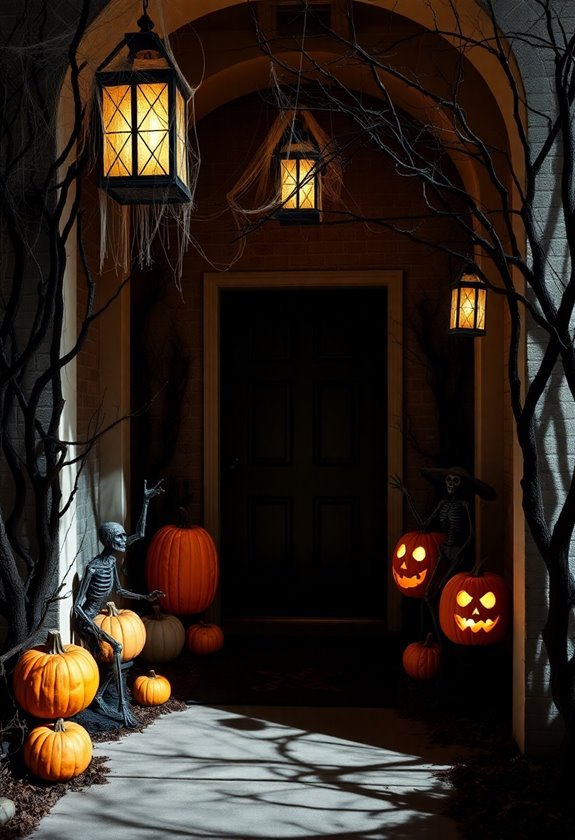 threatening entrance decoration