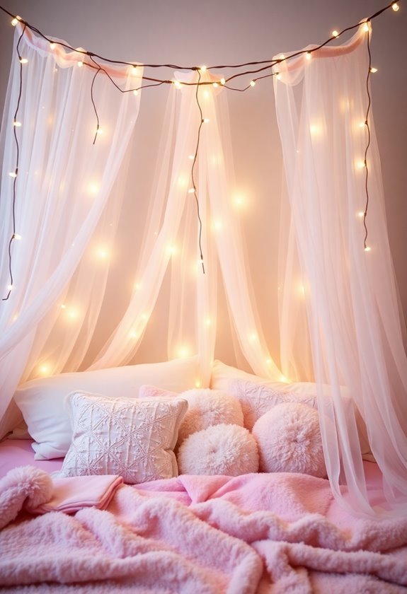 twinkling fairy lights glow