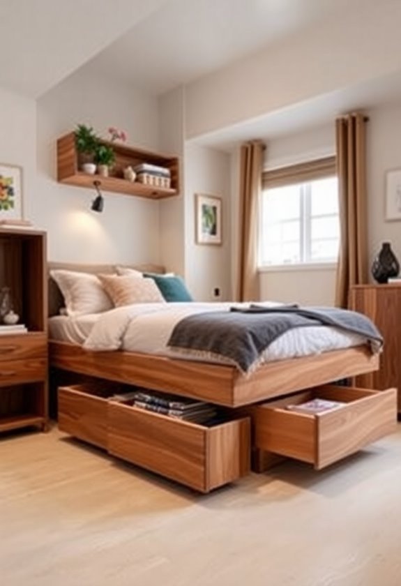 under bed storage utilization