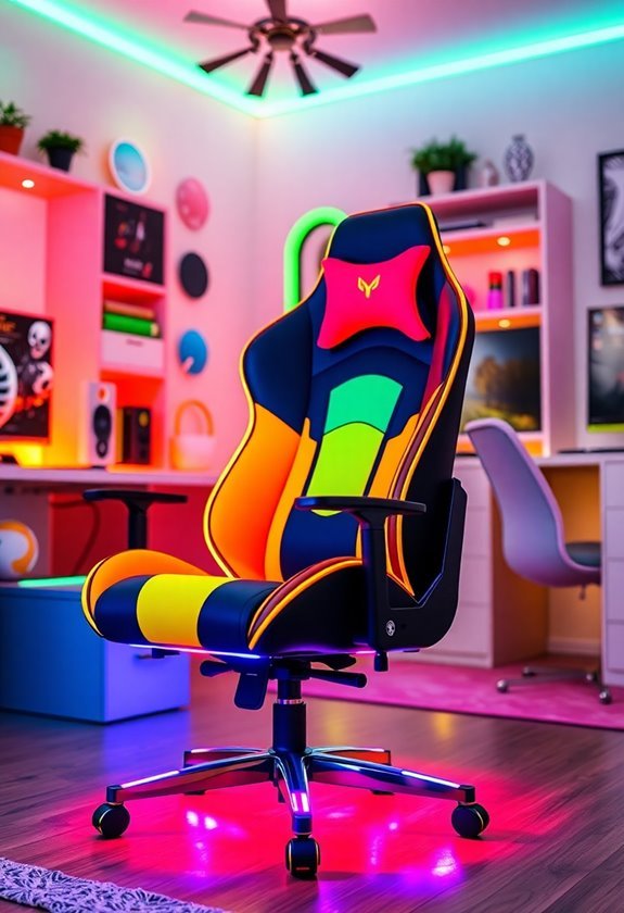 vibrant gaming chairs