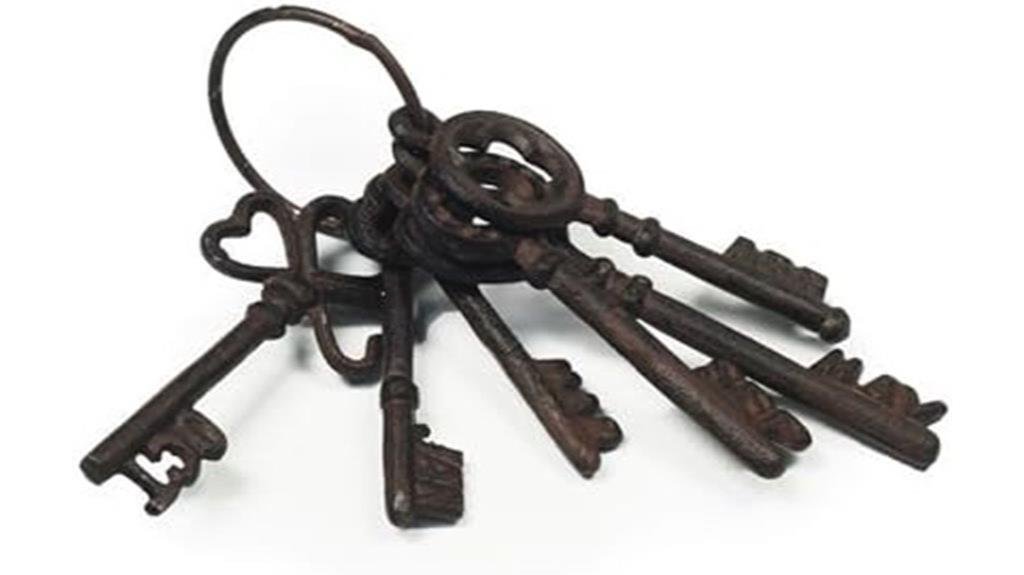 vintage decorative key set