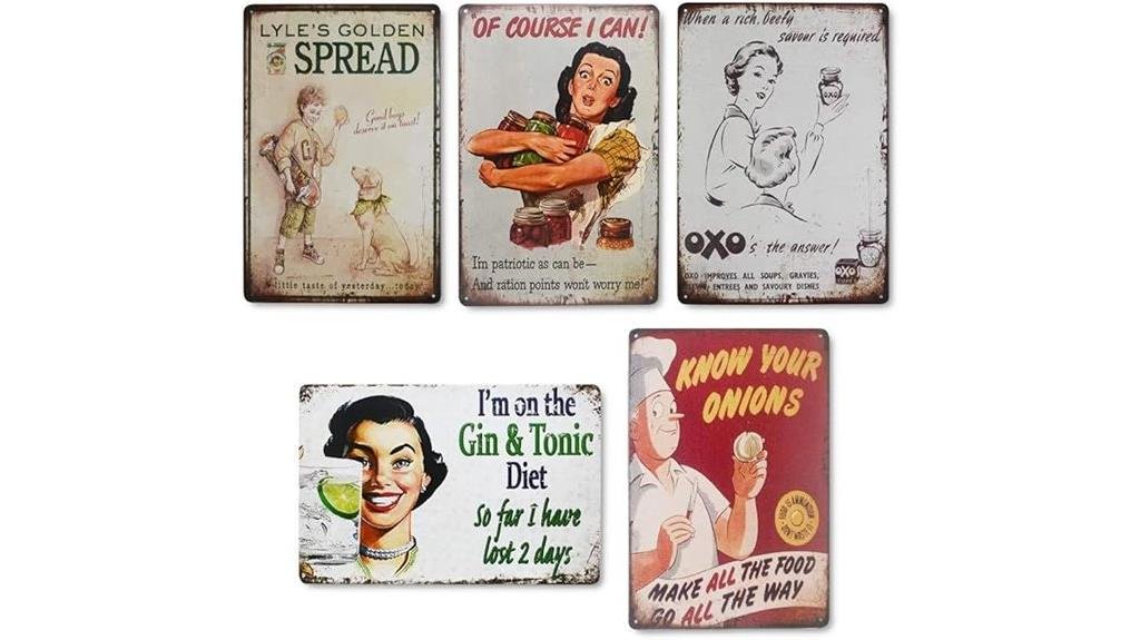 vintage metal sign quote
