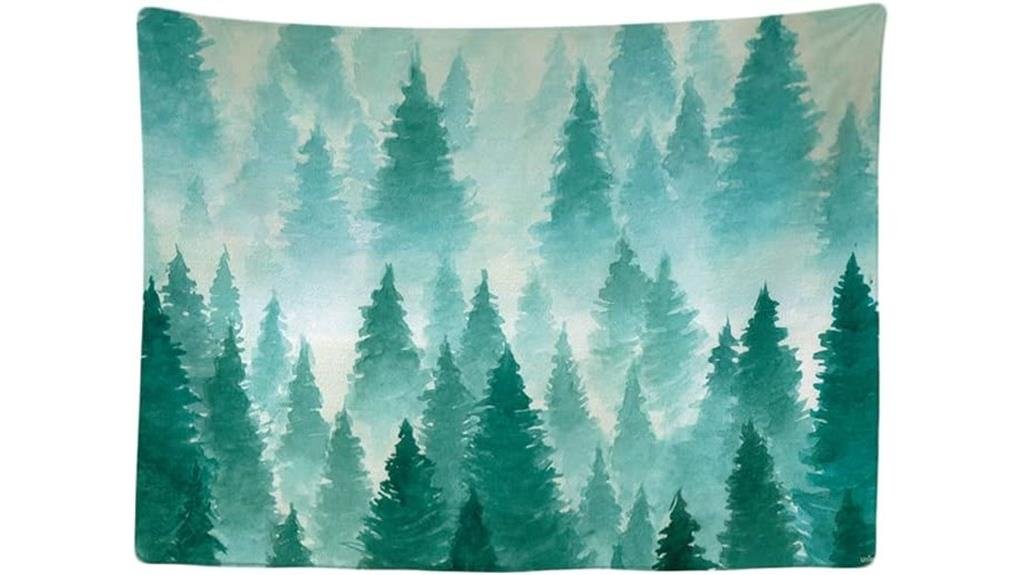winter fog landscape tapestry