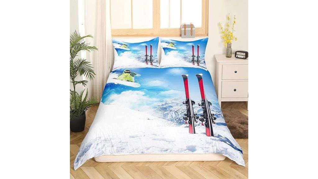 winter sports bedding set
