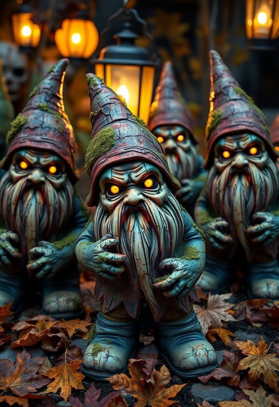 zombie garden gnomes collection